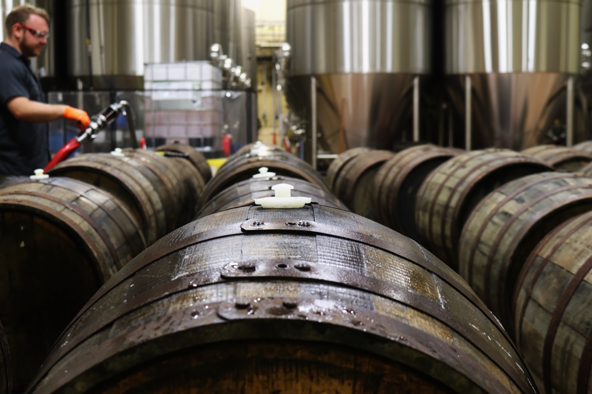 Brewery barrels